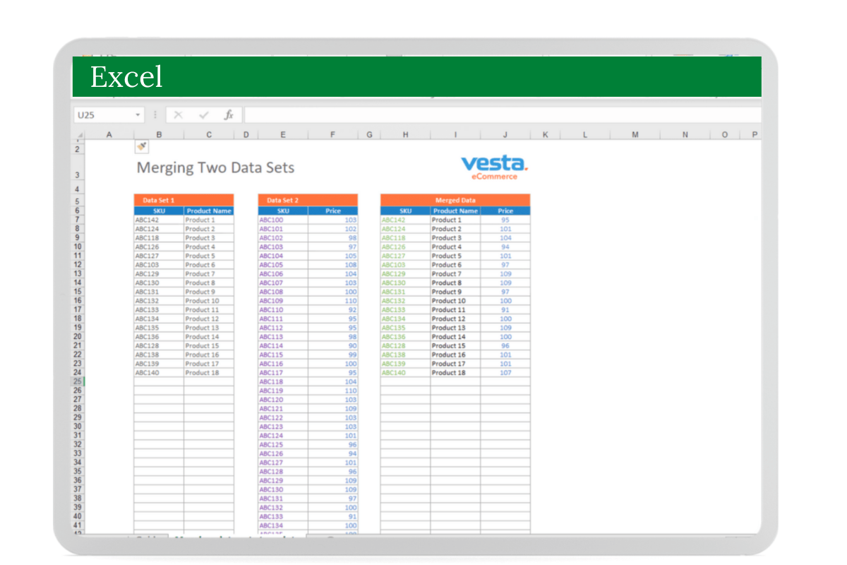 Product Data Cleaning Templates